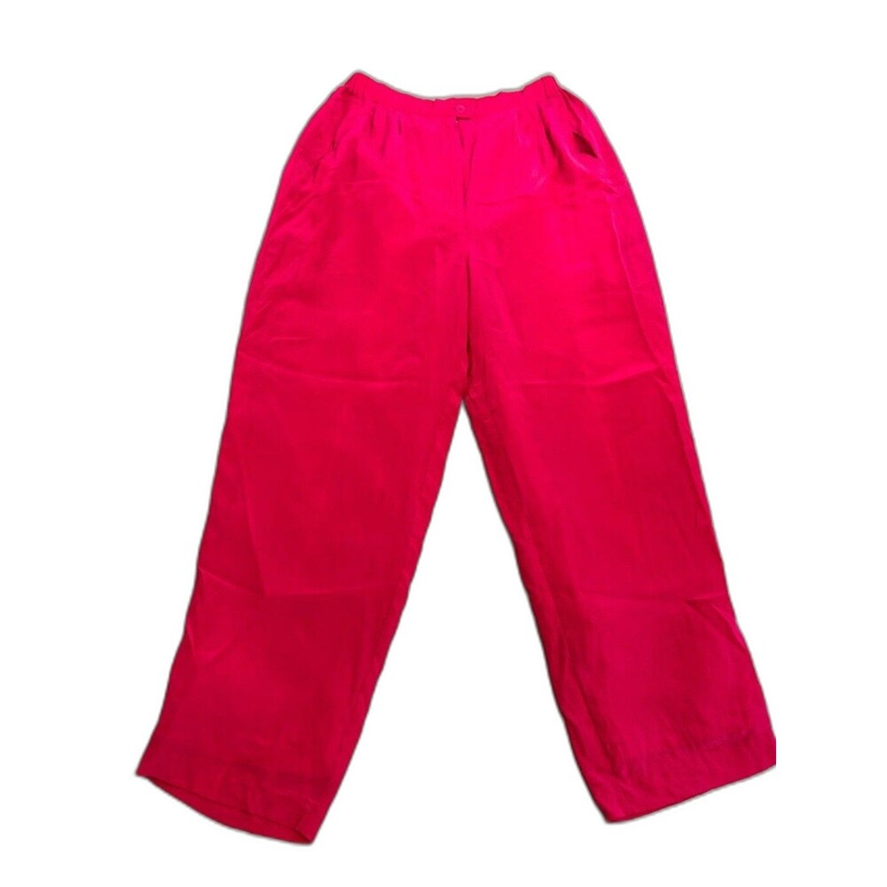 100% Silk Silk Boutique Pants Women's Size 8 Pink